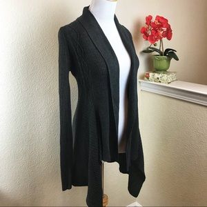 Dark Gray Long Sleeve Cardigan